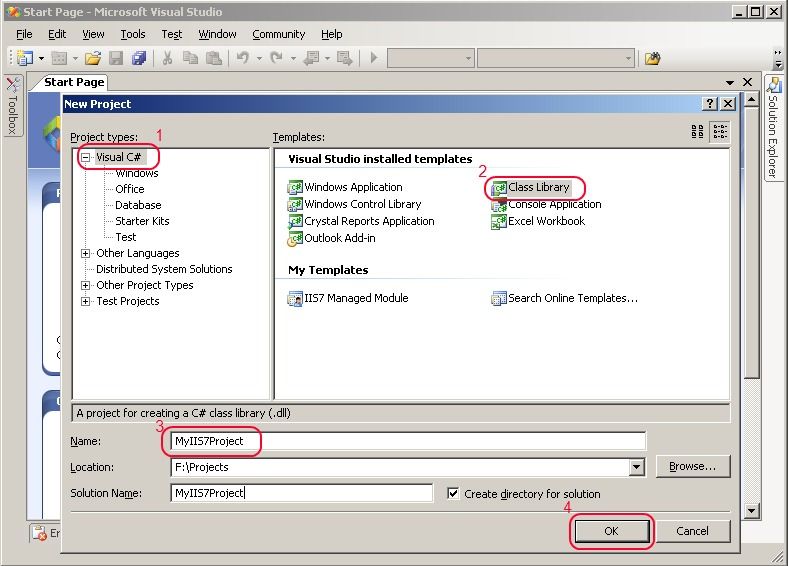 Create an IIS7 module and handler project in Visual Studio Create an IIS7 module and handler project in Visual Studio